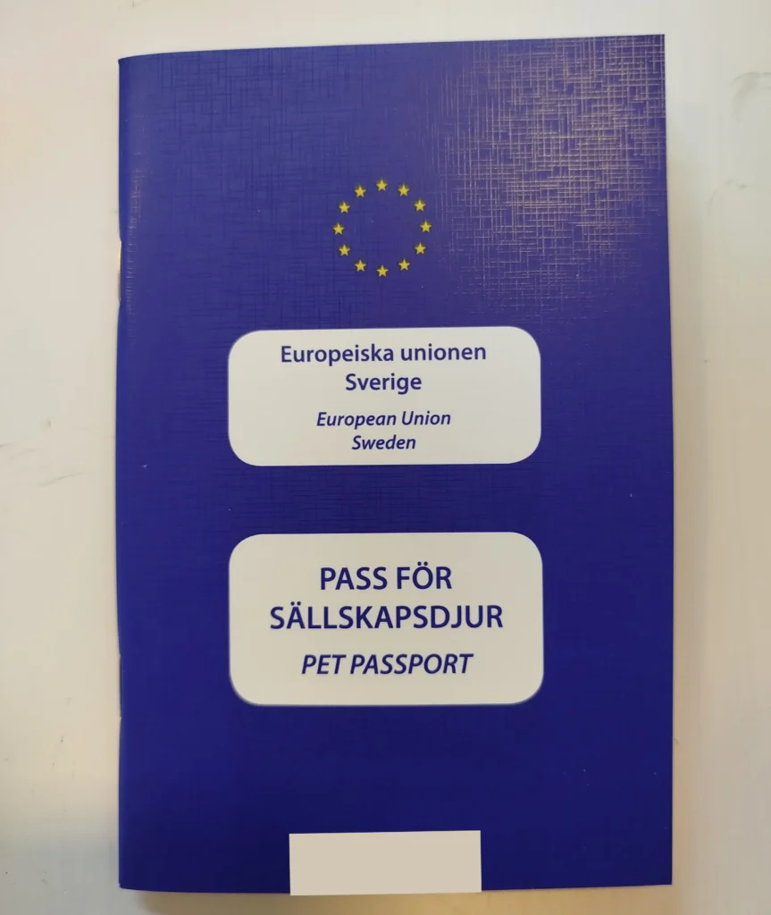 Djur EU pass för att fylla på rabies vaccin